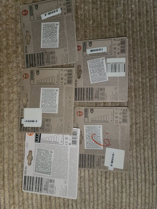 Комплект LED ламп 10шт. Osram PIN 40 3,8W 230V 470 lm 300° 4000K G9