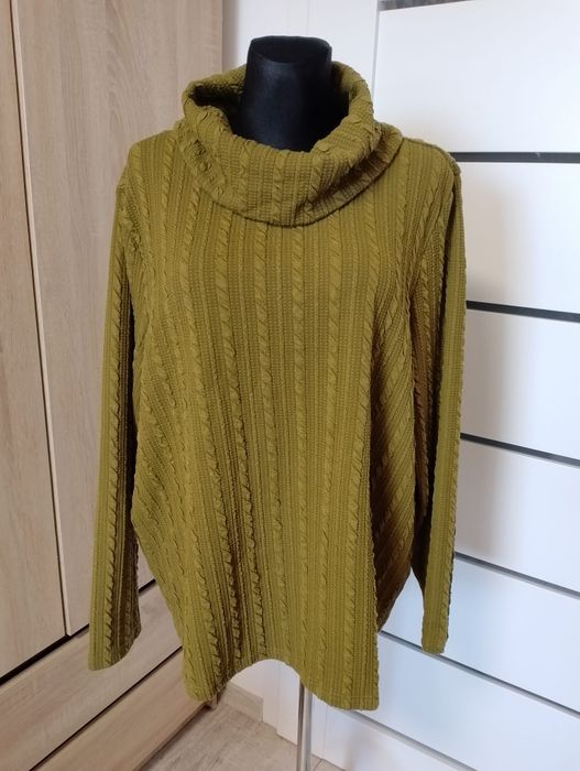 Nowy sweter golf damski 50/52