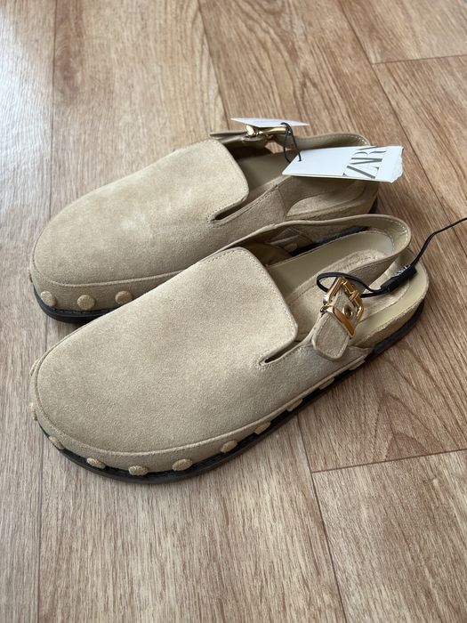 Замшеві сабо Zara нові 37 р.
