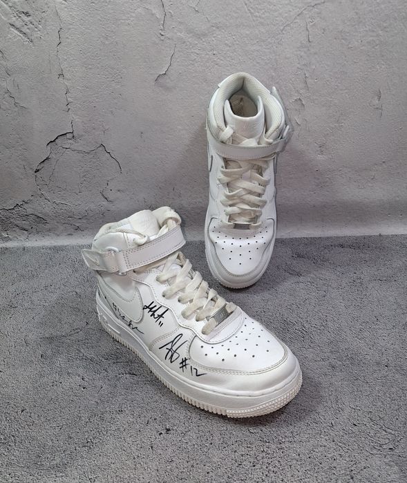 Кроссовки Nike Air Force 1 Mid Le кожаные высокие ботинки Dunk High