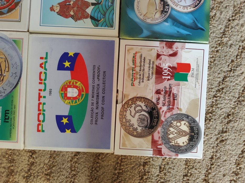 Series anuais proof e BNC Portugal (escudos)