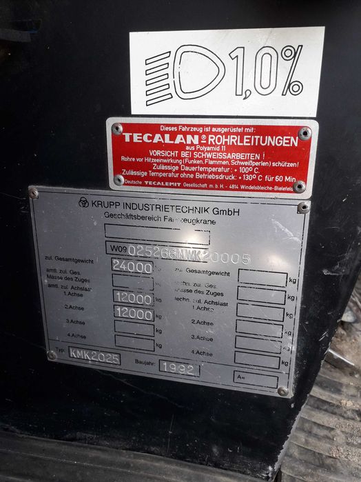 Żuraw samojezdny KRUPP KMK2025