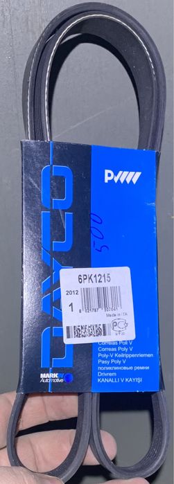 Ремінь привідний агрегатів Dayco 6pk1215 Fiat Ford Citroen Peugeot