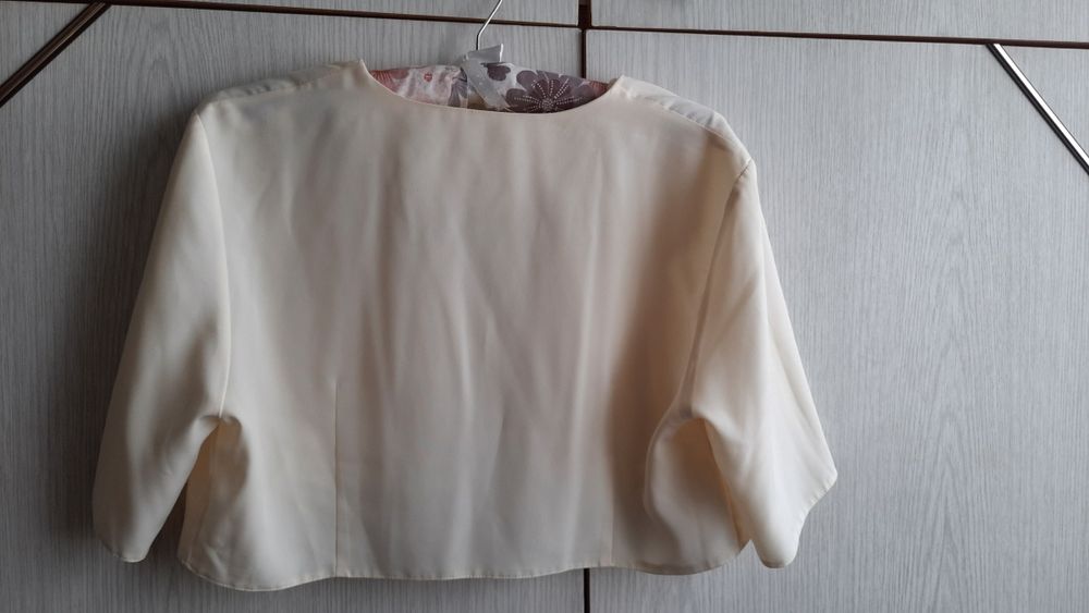 Suknia długa, ecru, wieczorowa, ślub, sylwester