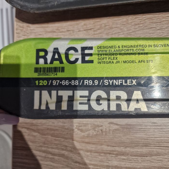 Narty dziecięce Elan Race Integra Jr 120 cm + wiązania EL 4.5