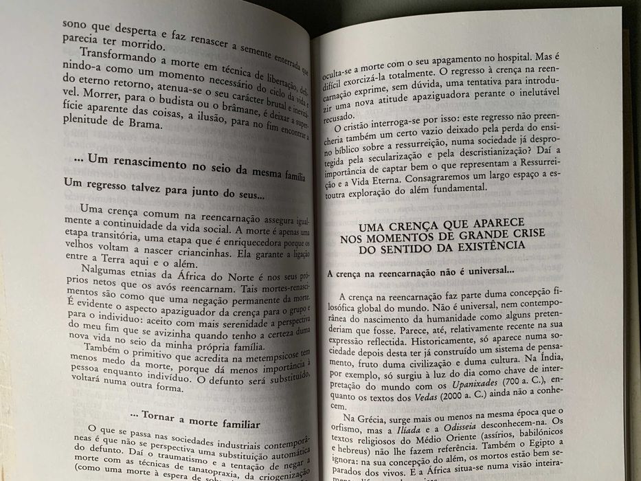 Reencarnação Ressurreição, de Jean Vernette