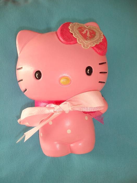 Mealheiro Hello Kitty pintado à mão [Novo]