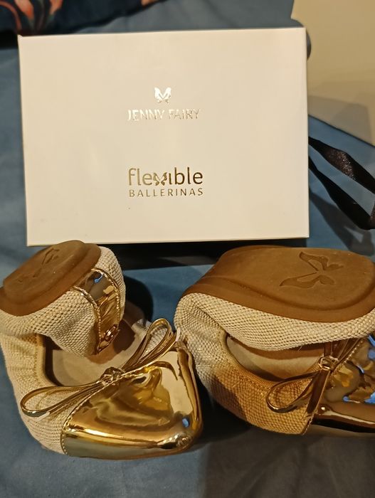 Elastyczne buty baleriny damskie