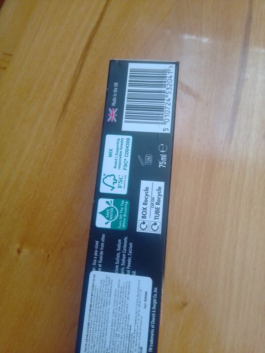 Зубная паста Arm& Hammer,  великобритания