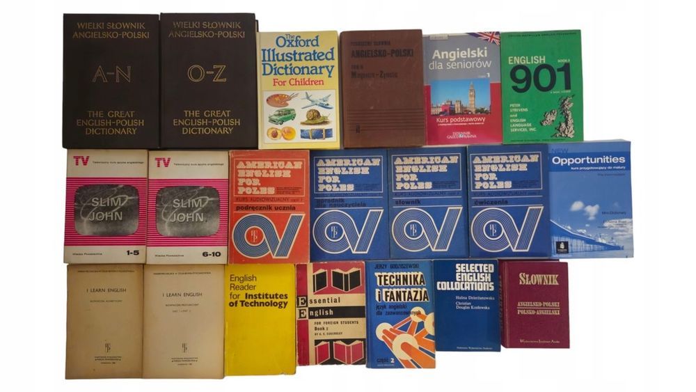 20x książki do nauki języka angielskiego słownik dictionary English