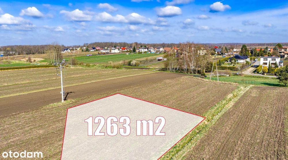 Paniówki, ul. 27 Stycznia | Działka 1263 m² | MPZP 1MN - Widok 2