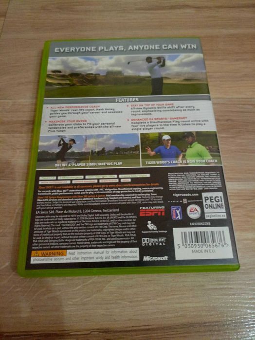 Xbox 360 gra Tiger Woods Pga Tour 09 nowa raz grana