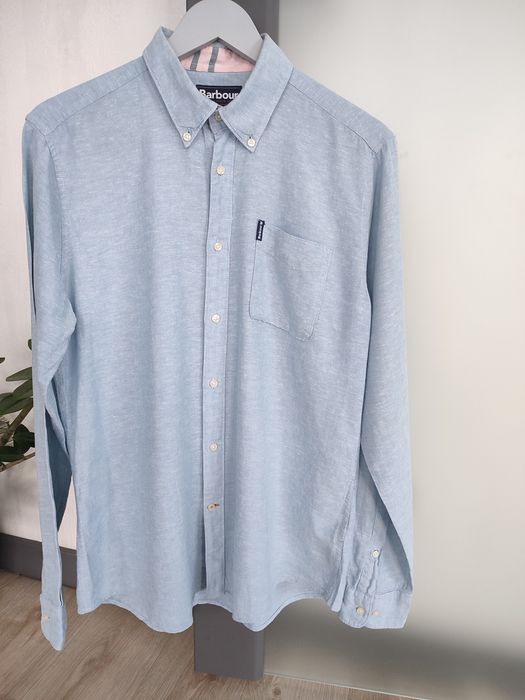Чоловіча сорочка Barbour  розмір М, льонна сорочка чоловіча