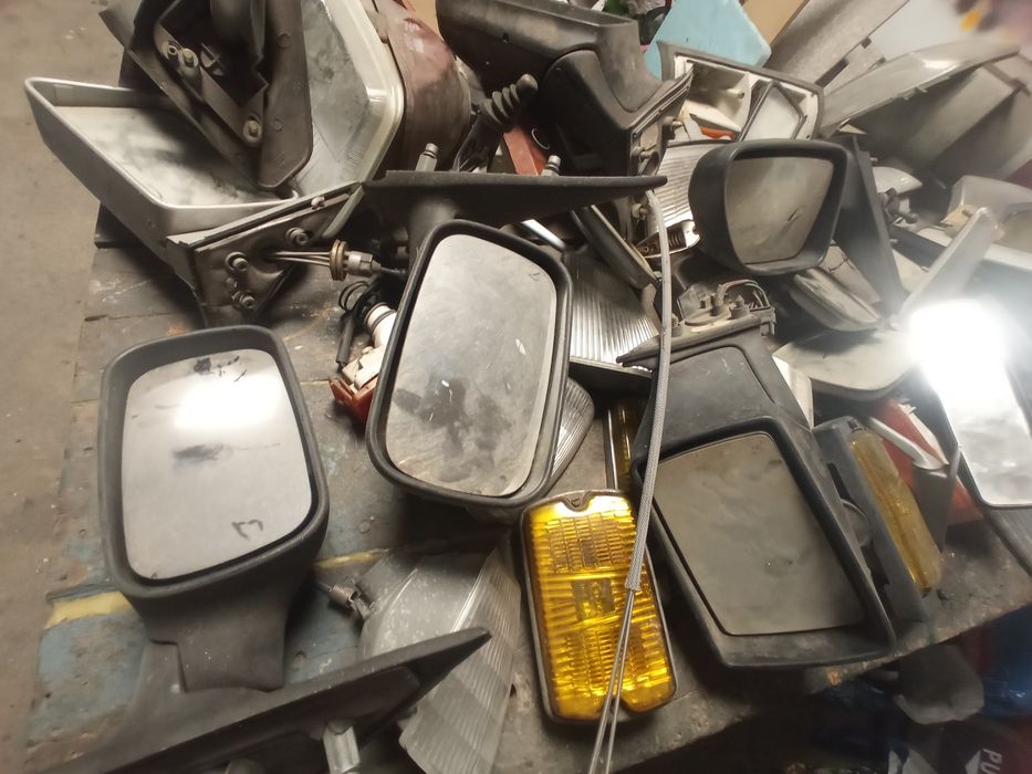 Lote de ópticas e lâmpadas antigas