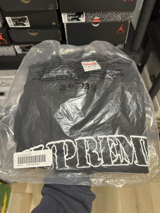 Supreme/Corteiz Rules The World Tee Black