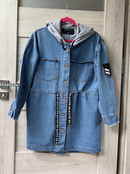 płaszcz jeansowy Sinsay roz. XS/S oversize