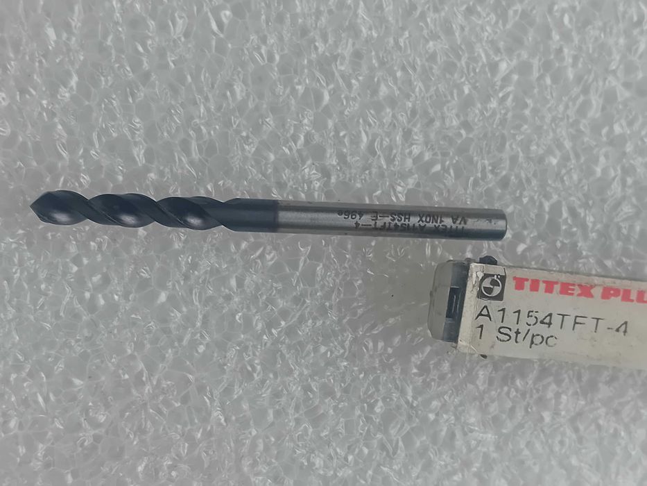 Broca helicoidal alta performance, 4mm Titex