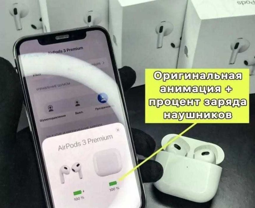 Топові Бездротові Навушники аірподс 3