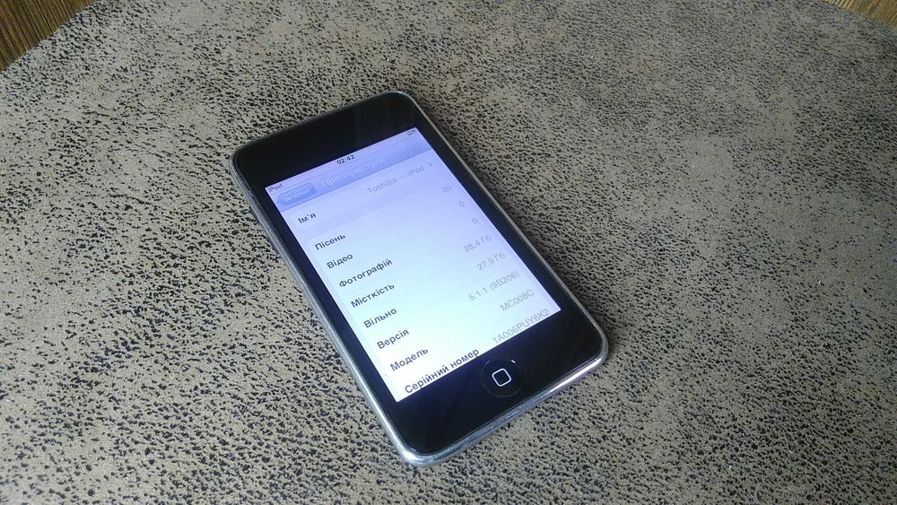 Apple Ipod A1318 робочий незаблокований 32 ГБ з кабелем