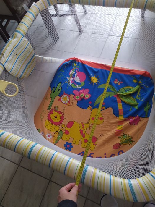 Kojec kwadratowy składany dla dziecka