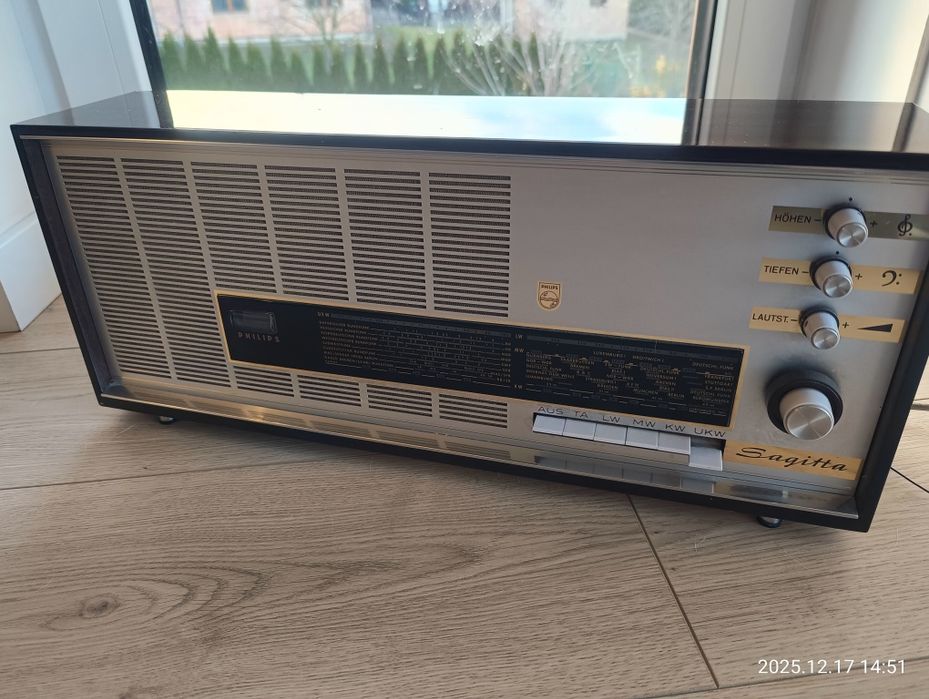Radio Philips Sagitta lata 60 te.Stan Kolekcjonerski