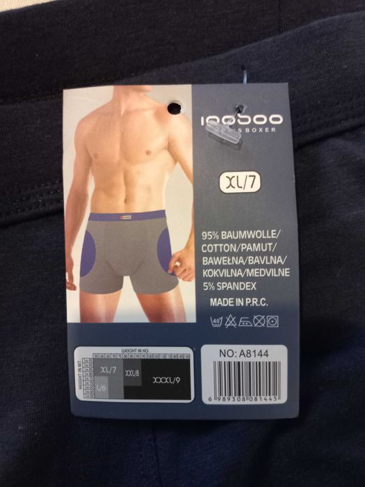Bokserki męskie, slipy, bawełna 95%, rozmiar XL - nowe
