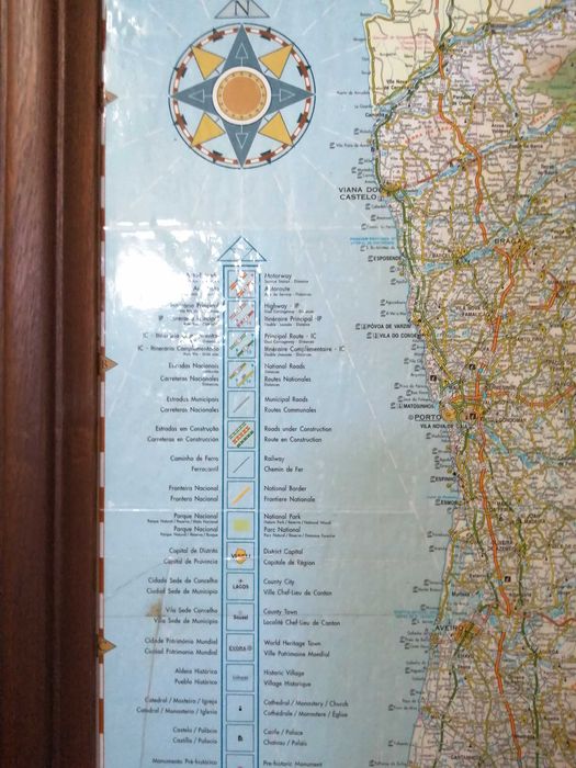 Mapa de Portugal Antigo