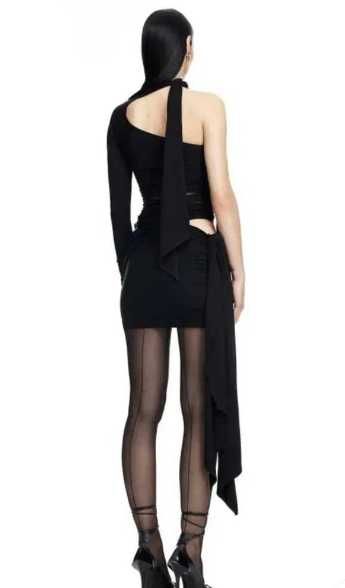 Mugler x H&M Sukienka na jedno ramię [rozmiar M]