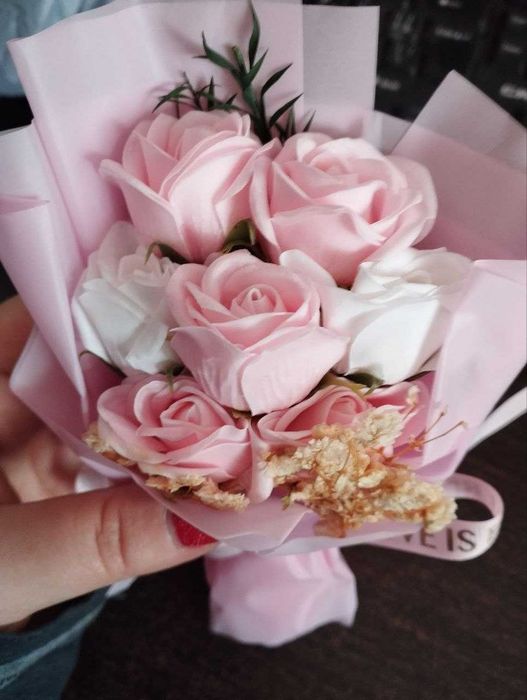 Міні букет троянди з мила