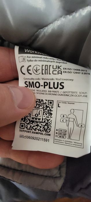 Штани комбінізон, робочий утеплений роба