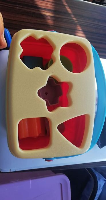 Fisher price sorter, klocki