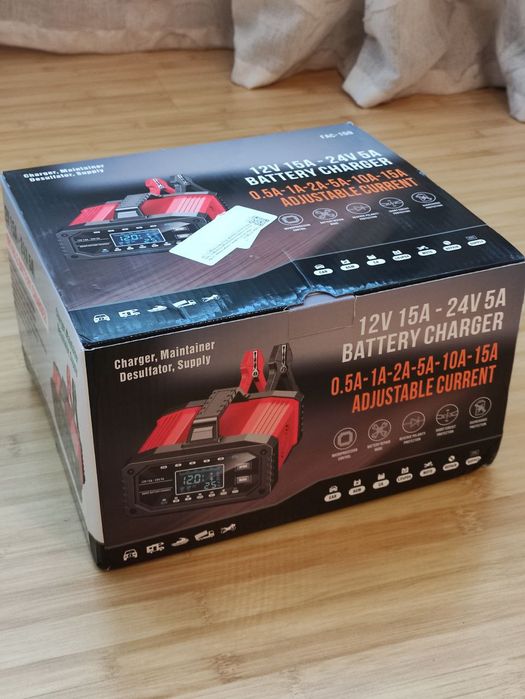 Зарядний імпульсний пристрій Foxsur FAC-150 12-24v 0,5-15А