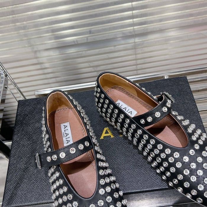Шкіряні балетки туфлі брендові Alaia