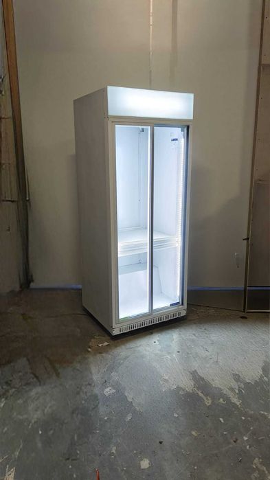 Lodówka witrynowa  dwudrzwiowa 83,5cm 2019r LED kółka gwarancja