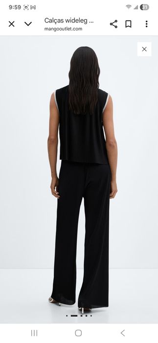 Conjunto calças e blusa XL Mango