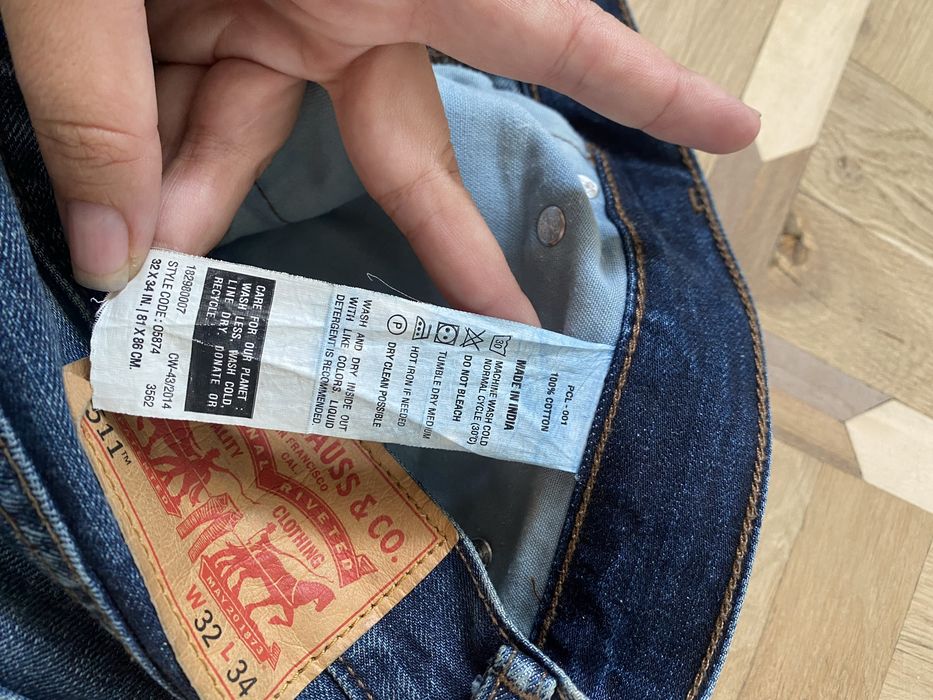 Джинсы Levi's 511 Slim Original w32 L34
