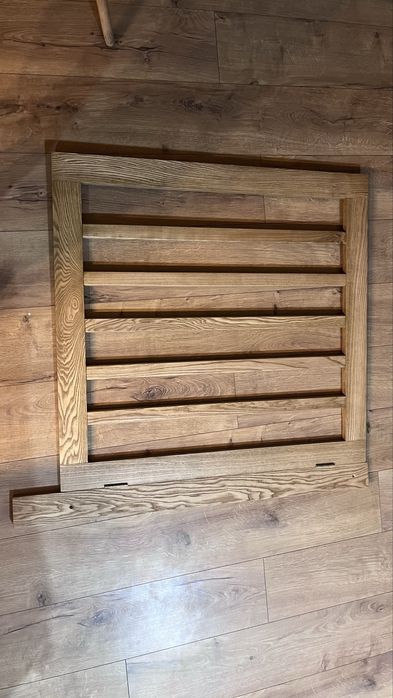 Drewniana balustrada bramka schodowa