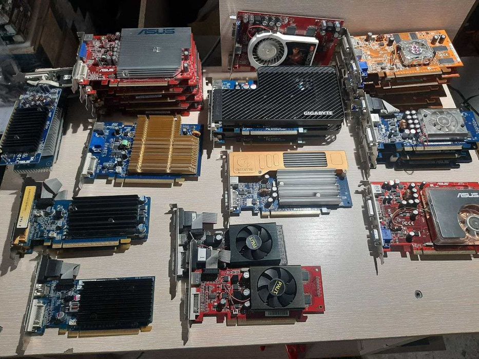 Відеокарти затички 256MB PCIe б/в, гурт та роздріб