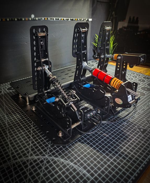 SimRuito Sim Racing Pedały Kokpit Metal PC 200 kg Ogniwo ładunkowe DE.
