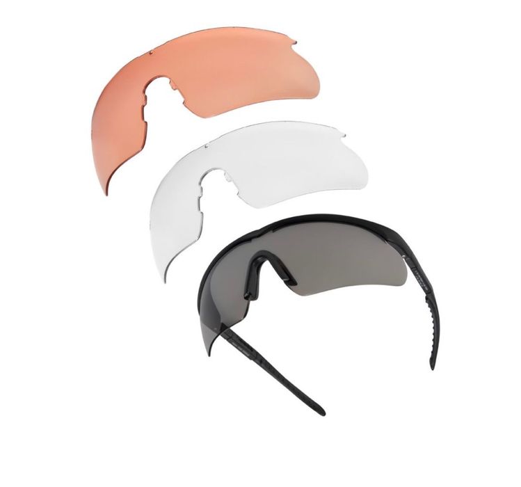 Окуляри балістичні Swiss Eye Raptor New Black 3 лінзи військові тактич