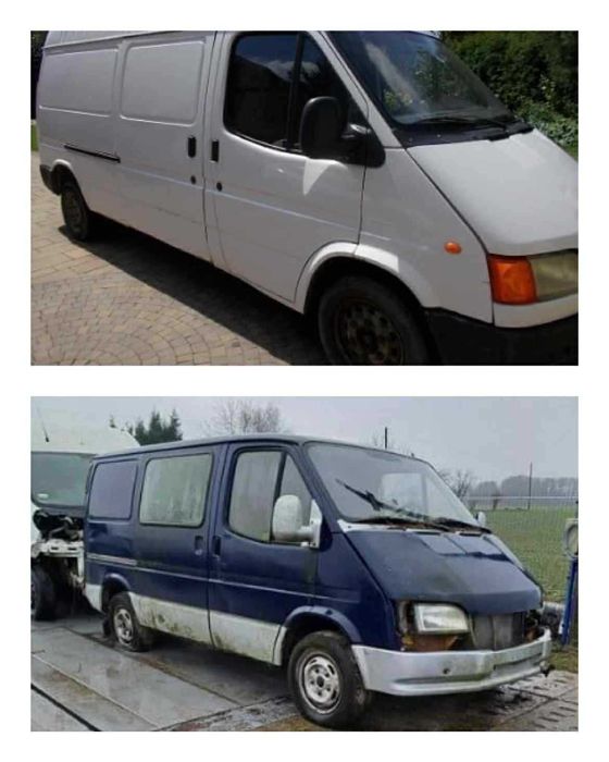 ford transit 2.5d Niebieski Biały 1999r/ na części