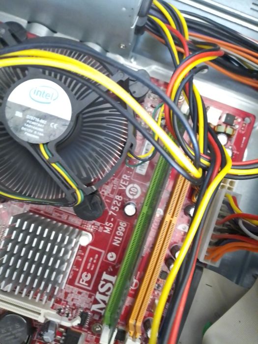 Ма материнская плата+ блок S775 MSI G31M3-F (MS-7528 VER:1.0)