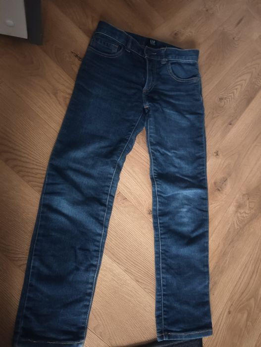Jeansy granatowe GAP 130cm
