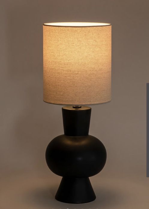 Candeeiro mesa Sklum preto