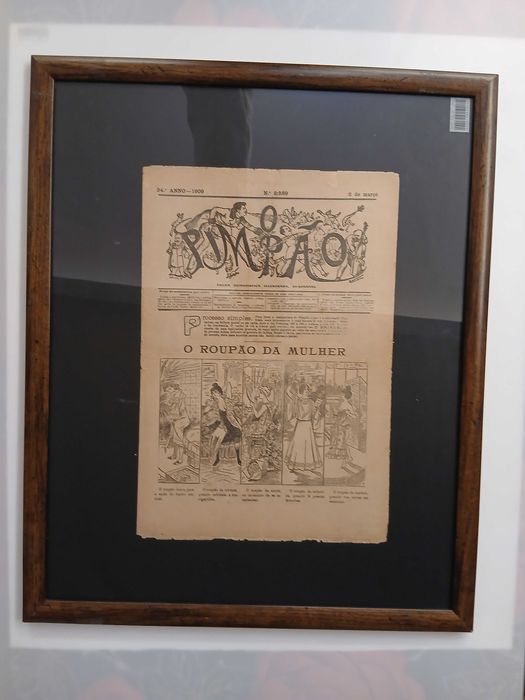 jornal humorista Pimpão (o roupão da mulher 1909 Raro  único completo