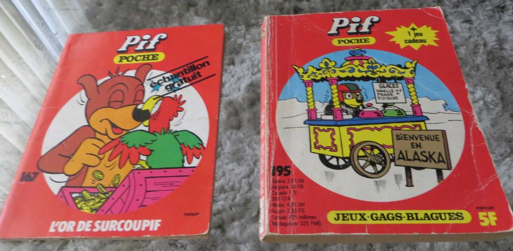 Livro Banda desenhada Pif + Livro de jogos Ano 1981 Francês