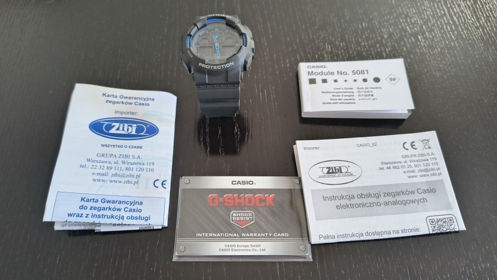 Nowy zegarek Casio G-shock GA-100