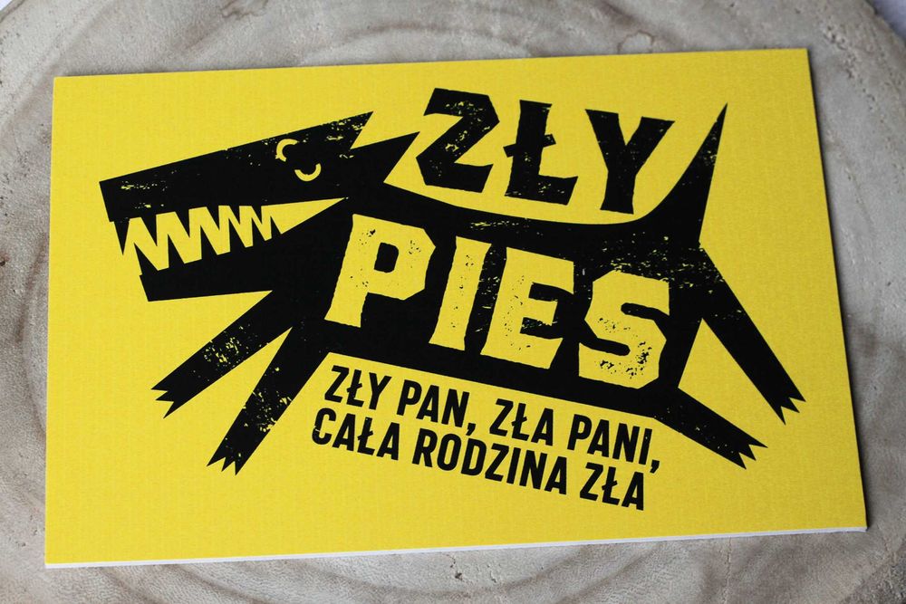 Tabliczka Uwaga pies pcv