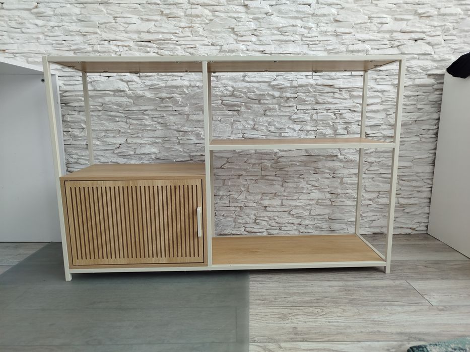 Regał szafka półka bambus stelaż 116 cm jak nowy