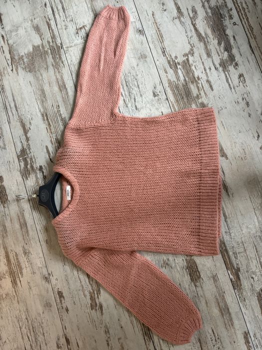 MSCH copenhagen sweter swetr moher wełna lana bufiaste rekawy L 40 XL